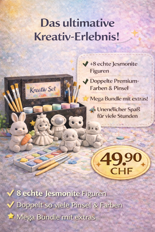 LittleArtSwiss 8-Piece Jesmonite Coloring Set – Turn Chaos Into Creativity - Monvita Hub -